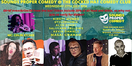 Sounds Proper Comedy @The Cocked Hat Comedy Club tickets