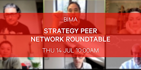 BIMA Strategy Peer Network Roundtable tickets
