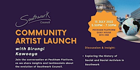 Southwark Community Workshop & Artist Launch with Birungi Kawooya tickets