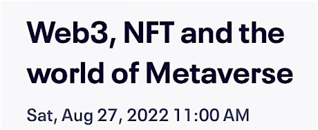 Web3, NFT and the world of Metaverse