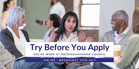 Social Workers: Join our free Try Before You Apply online event! tickets