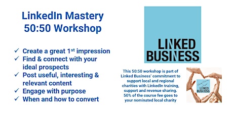 LinkedIn Mastery 50:50 Workshop online #3 tickets