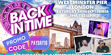 BACK IN TIME SUMMER BOAT PARTY tickets