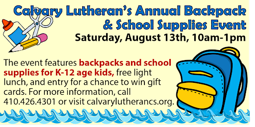 Annual Backpack & School Supply Giveaway