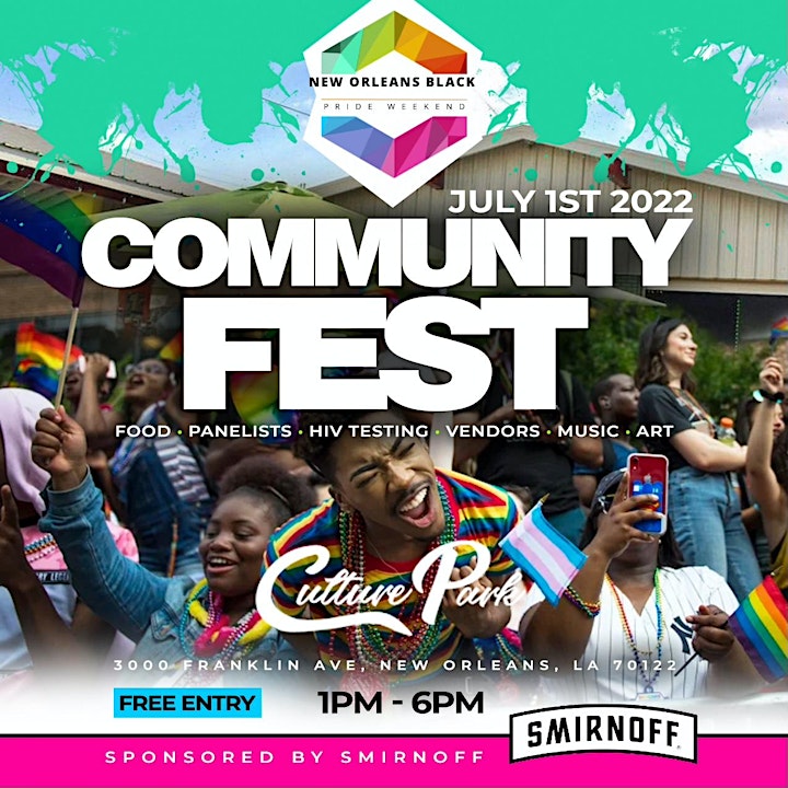 Community Fest Sponsored by New Orleans Black Pride Weekend image