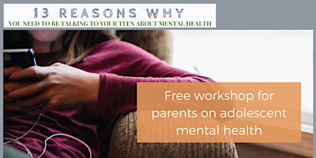 13 Reasons Why: A Conversation on Teen Mental Health  primary image