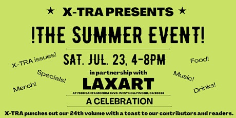 X-TRA Summer Launch Party with LAXART tickets