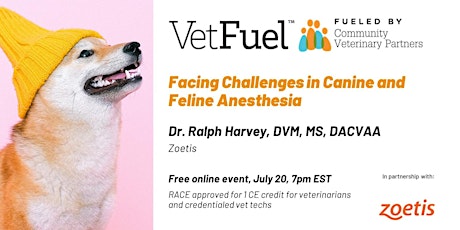 Facing Challenges In Canine and Feline Anesthesia tickets