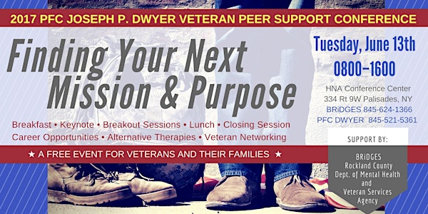 2017 PFC Joseph P. Dwyer Veteran Peer Support Conference