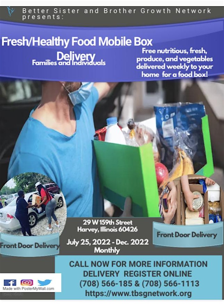 FREE MOBILE FOOD BOX DELIVERY CHICAGO ILLINOIS SURROUNDING AREAS image