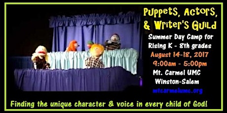 MT. CARMEL PUPPET ACTORS AND WRITERS GUILD CAMP primary image