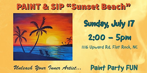 PAINT & SIP   "Sunset Beach"