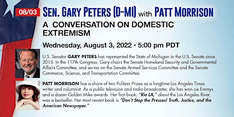 A Conversation with Senate Homeland Security Committee Chairman Gary Peters tickets