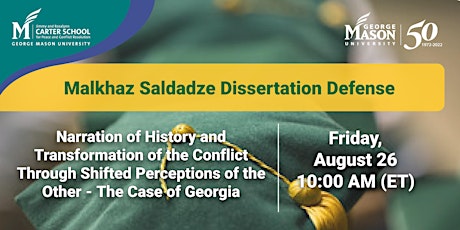 Malkhaz Saldadze Dissertation Defense Virtual