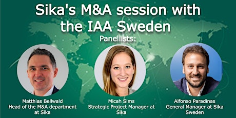 Sika's M&A session  with the IAA Sweden biljetter