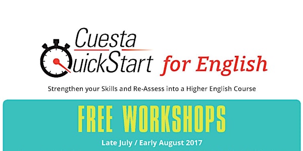 Cuesta QuickStart for English Summer 2017 Workshop