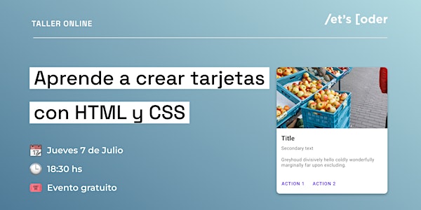 Aprende a crear tarjetas con HTML y CSS
