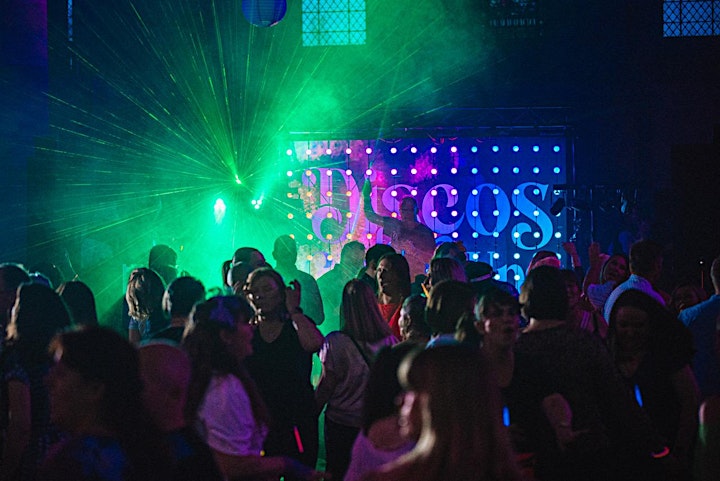 Discos for Grown ups pop-up 70s 80s and 90s disco Kings Hall Stoke image