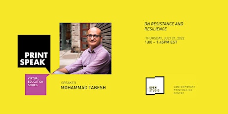 Print Speak with Mohammad Tabesh tickets