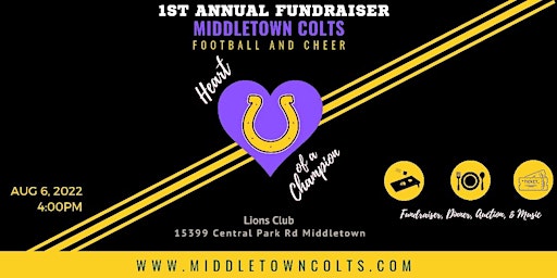 Heart of a Champion- Middletown Colts Youth Football and Cheer  Fundraiser