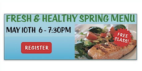 Fresh and Healthy Low Carb Spring Menu - Cooking Class with Dr. Abby primary image