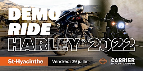 11h00 à 12h30  | Essais Harley-Davidson 2022 billets