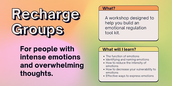 Emotional Regulation Skills Workshop