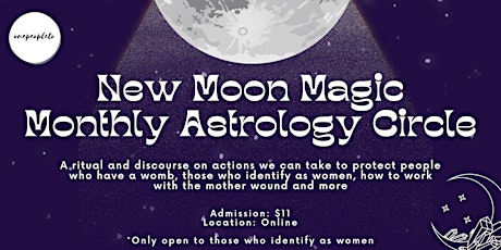 New Moon Magic Monthly Astrology Circle