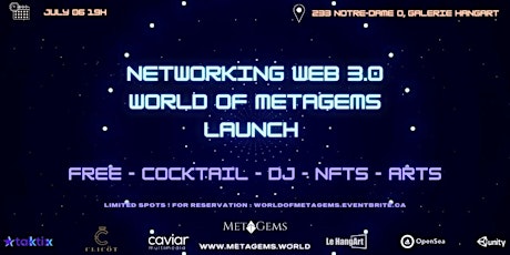 Web 3 Networking + World Of Metagems metaverse launch by Creative Apes Lab tickets