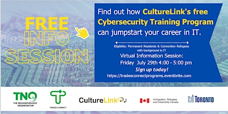 CultureLink's Cybersecurity Training - Information Session tickets