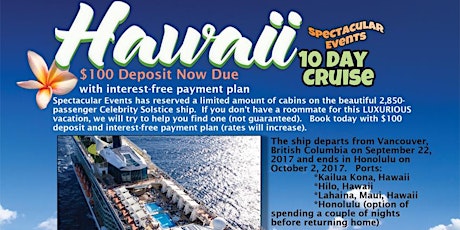 HAWAII CRUISE ON CELEBRITY CRUISE LINES primary image