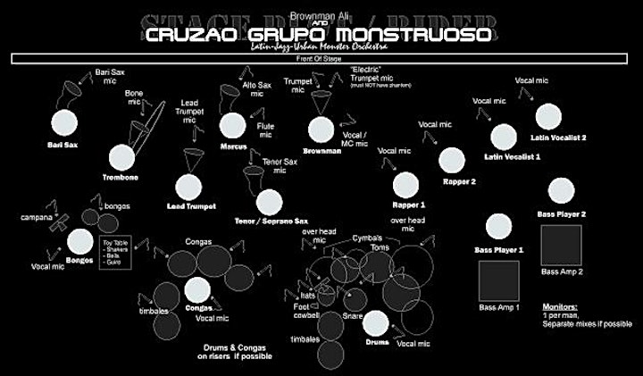 Brownman Ali & CRUZAO GRUPO MONSTRUOSO (15-man Latin-Jazz Urban Orchestra) image