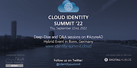 Cloud Identity Summit 2022 (in-person) Tickets