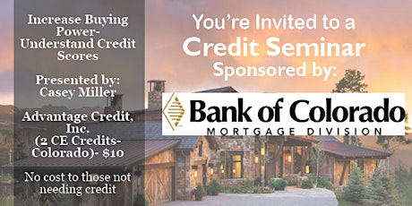 Bank of Colorado Credit Seminar 7.19.22 tickets