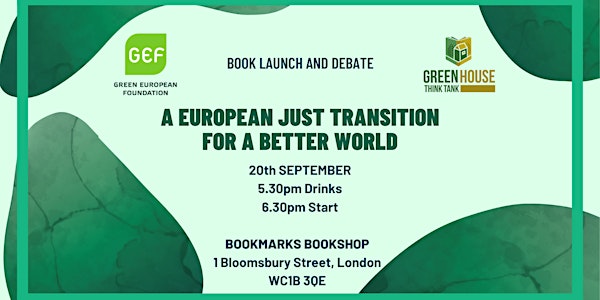 Book launch: 'A European Just Transition for a Better World'