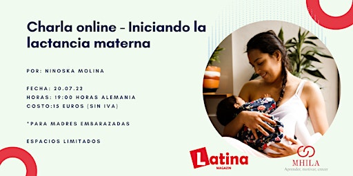 Charla online - Iniciando la lactancia materna