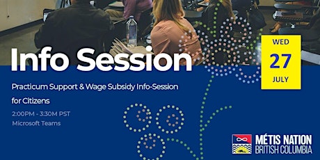 Practicum Support & Wage Subsidy Info-Session for Clients