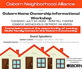 Osborn Home Ownership Informational Workshop tickets