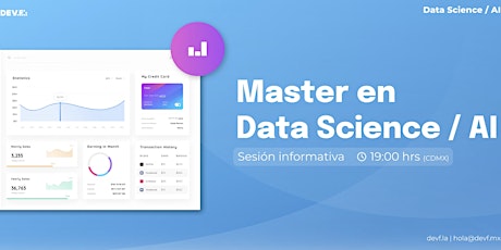 Sesión Informativa Master en Data Science 20-1 entradas