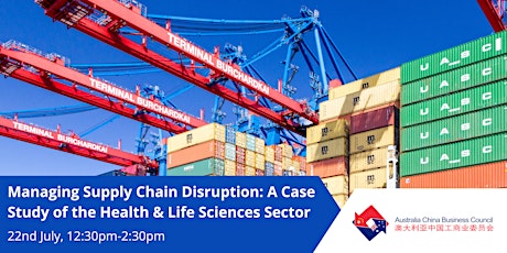 Managing Supply Chain Disruption: Cases from Health & Life Sciences tickets