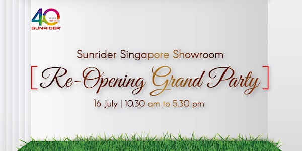 Sunrider Singapore Showroom Re-Opening Grand Party