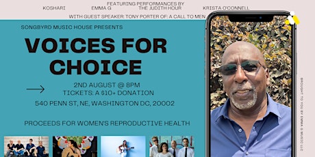 Voices for Choice - with guest speaker Tony Porter [A Call to Men] tickets