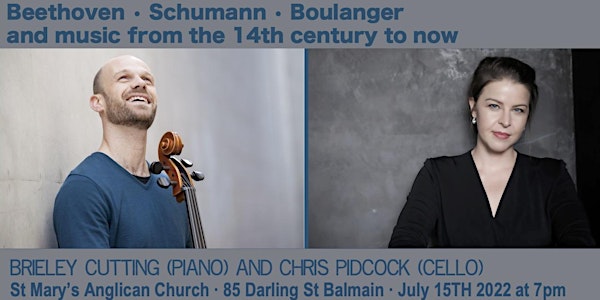 Music for cello and piano #2: Beethoven Schumann Boulanger