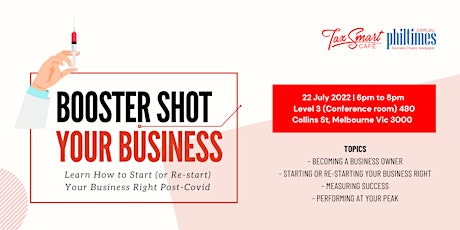 Booster Shot Your Business: Learn How to Start (or Re-start) Your Business tickets