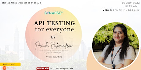 Synapse QA Meetup: API testing for everyone tickets