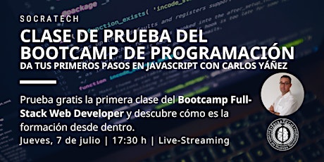 Clase de prueba del Bootcamp de Programación en JavaScript con Carlos Yáñez entradas