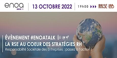 Image principale de ENOATALK 3 - « La RSE au cœur des stratégies RH »