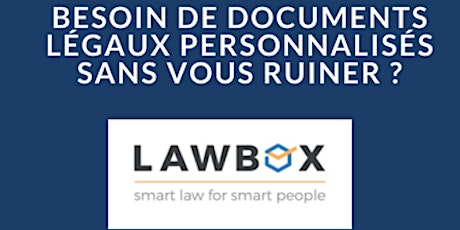 Image principale de Matinée d'info - Votre juriste en ligne : présentation de Lawbox et du RGPD