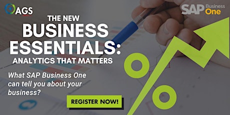 The New Business Essentials: Analytics That Matters | AGS & SAP tickets