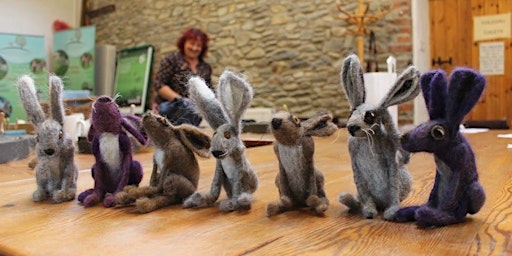 Needle Felted Animals - learn to make a needle felted hare.